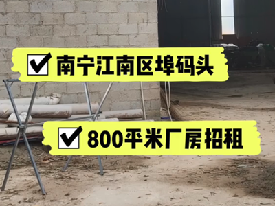 廣西南寧江南區(qū)有800平米普通倉庫純租 (493播放)